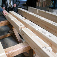 加工された製材